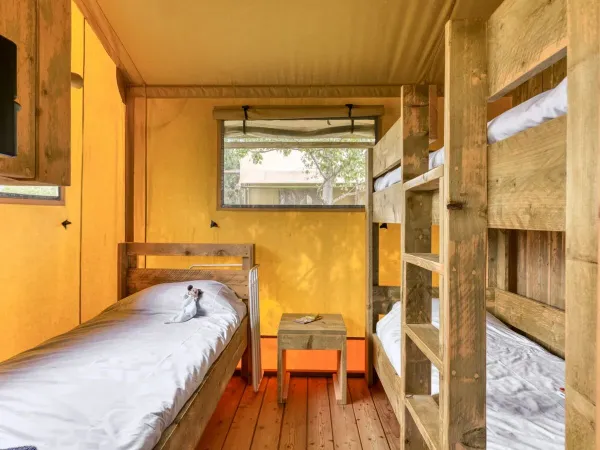 Das Kinderzimmer des Roan Lodgetent Luxe.