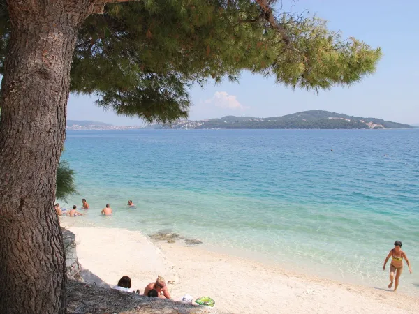 Strand und Meer auf dem Campingplatz Roan Amadria Park Trogir.