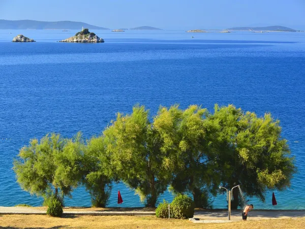 Schöner Meerblick vom Roan Campingplatz Amadria Park Trogir.