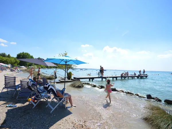 Strandatmosphäre auf dem Campingplatz Roan Delle Rose.