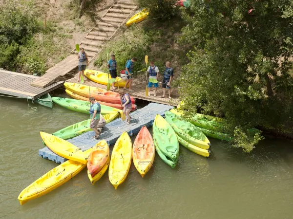 Kanufahren bei Roan camping Domaine Noguière.