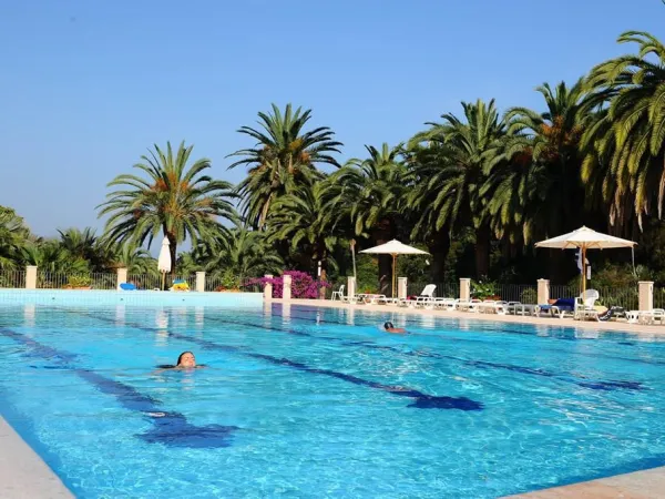 Bahnenschwimmen auf dem Campingplatz Roan in Rosselba.