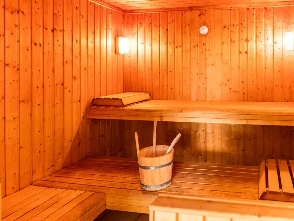 Die Sauna auf dem Campingplatz Roan Le Napoléon.