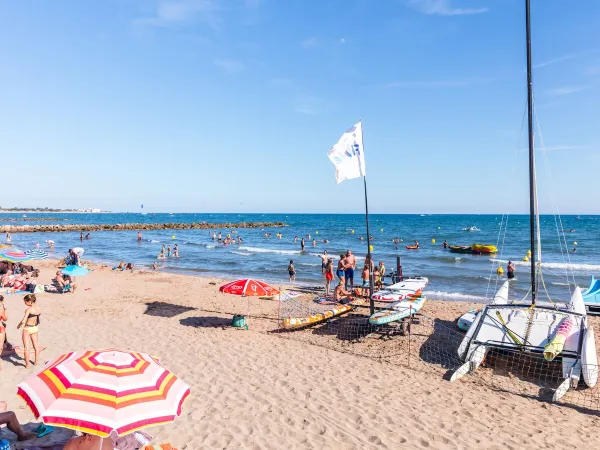 Der Strand des Campingplatzes Roan Le Napoléon.