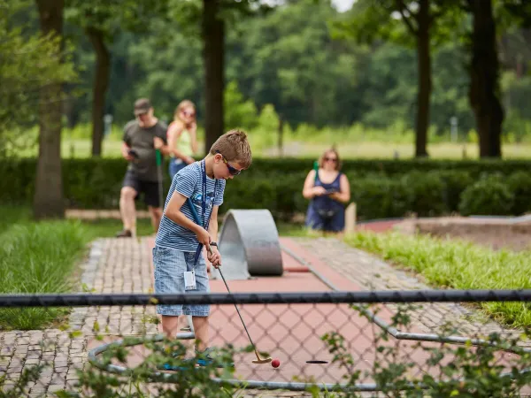 Minigolf auf dem Campingplatz Roan Terspegelt.