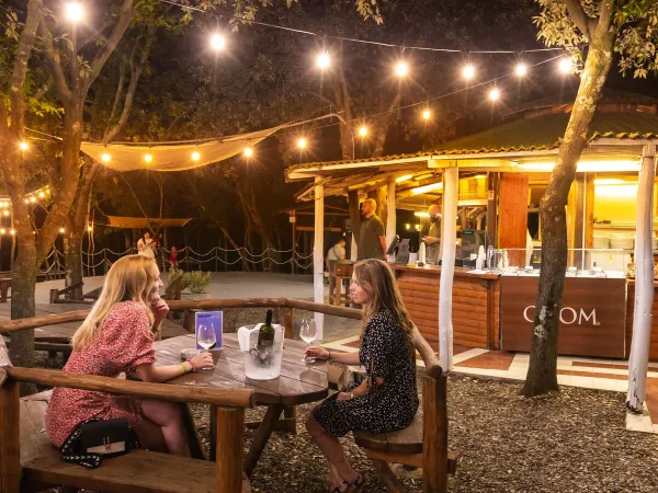 Eine Bar auf dem Campingplatz Roan hu Montescudaio village.