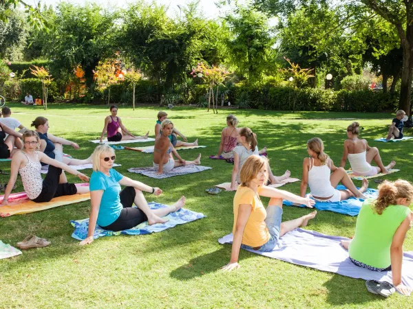 Aerobic-Aktivitäten auf dem Roan-Campingplatz Ca'Savio.