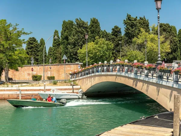 Atmosphäre von Venedig in der Nähe von Roan Camping Ca'Savio.