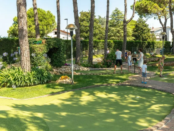 Minigolf auf dem Campingplatz Roan Marina Di Venezia.