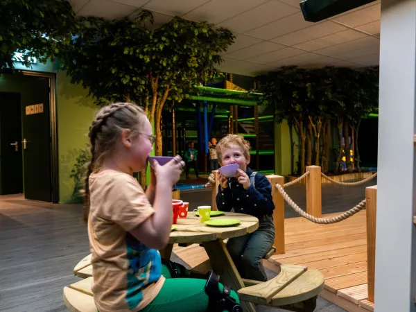 Der Indoor-Spielwald auf dem Roan Camping De Schatberg.