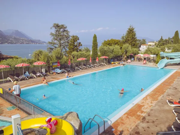 Übersicht Schwimmbad auf dem Roan Campingplatz Eden.