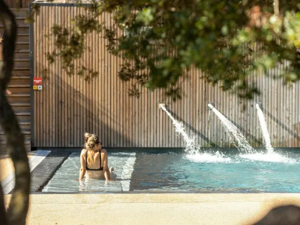 Entspannen Sie sich am Pool des Campingplatzes Domaine Massereau in Roan.