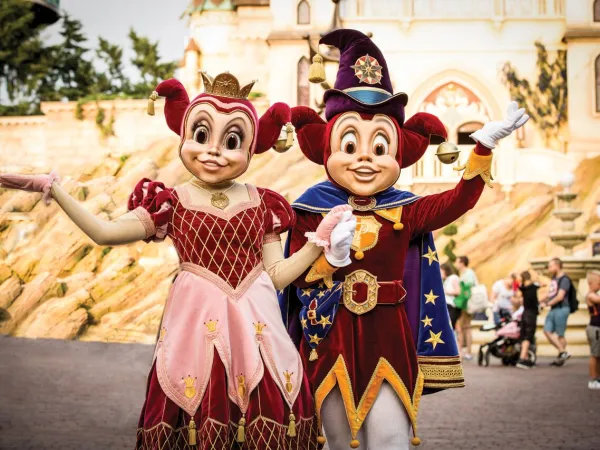 Pardoes und Pardijn in Efteling auf dem Roan-Campingplatz Het Genieten.