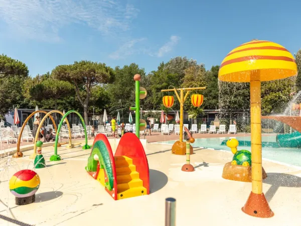 Wasserspielplatz des Campingplatzes Spiaggia e Mare.