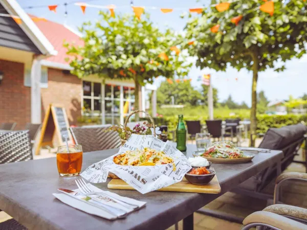 Leckeres Essen auf dem Roan-Campingplatz 't Veld.