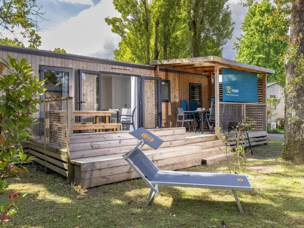 Das Premium-Mobilheim auf dem Campingplatz Roan Mayotte Vacances.