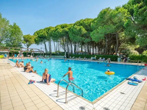 Einer der Pools auf dem Roan Campingplatz Ca'Savio.
