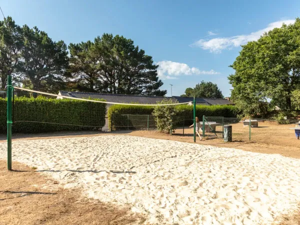 Beachvolleyball auf dem Campingplatz Roan La Grande Métairie.