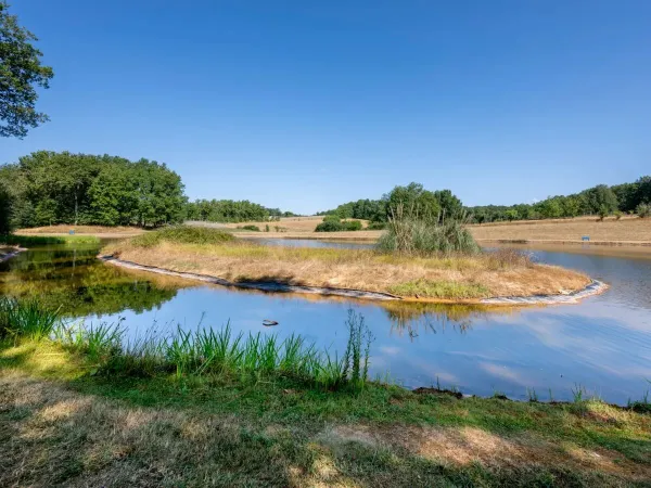 Wasser in der Nähe von Roan camping Saint Avit Loiris.