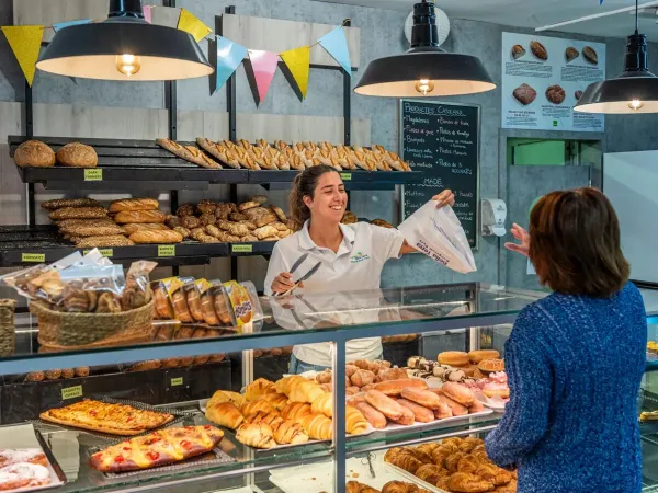 Die frische Bäckerei auf dem Roan-Campingplatz Bella Terra.