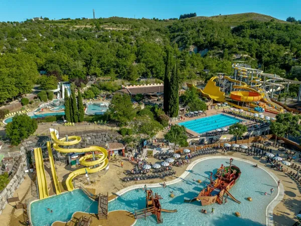 Der Aquapark auf dem Campingplatz Roan Le Pommier.