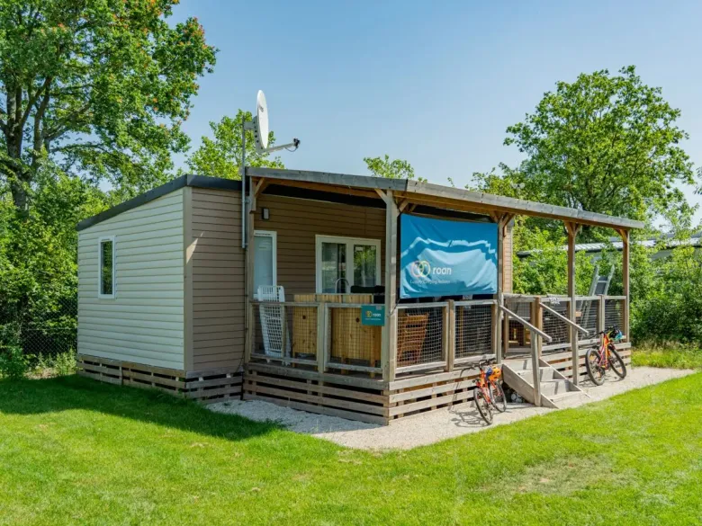 Das Mobilheim „Premium Lounge“ auf dem Campingplatz Roan TerSpegelt.