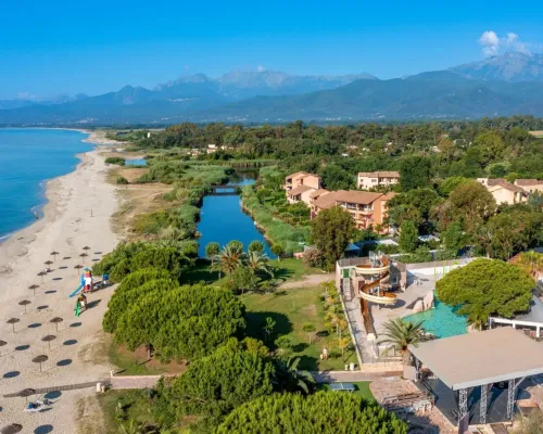 Übersicht über den Roan Campingplatz Arinella Bianca auf Korsika.